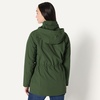 Amazon Essentials Women’s Regular-Fit Lightweight Waterproof Long Hooded Rain Jacket(Dark Green)