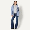 Amazon Essentials Women’s Regular-Fit Lightweight Waterproof Long Hooded Rain Jacket(Dusty Blue)
