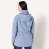 Amazon Essentials Women’s Regular-Fit Lightweight Waterproof Long Hooded Rain Jacket(Dusty Blue)