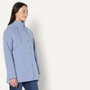 Amazon Essentials Women’s Regular-Fit Lightweight Waterproof Long Hooded Rain Jacket(Dusty Blue)