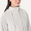 Amazon Essentials Women’s Regular-Fit Lightweight Waterproof Long Hooded Rain Jacket(Eggshell White)