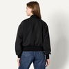 Amazon Essentials Women’s Relaxed-Fit Denim Bomber Jacket(Black)