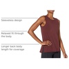 Amazon Essentials Women’s Soft Breathable Cotton Relaxed-Fit Yoga Tank Top for Sports Wear (Available in Plus Size)(Burgundy)