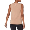 Amazon Essentials Women’s Soft Breathable Cotton Relaxed-Fit Yoga Tank Top for Sports Wear (Available in Plus Size)(Light Brown)