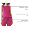 Amazon Essentials Women’s Soft Breathable Cotton Relaxed-Fit Yoga Tank Top for Sports Wear (Available in Plus Size)(Plum)
