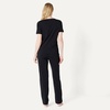 Amazon Essentials Women’s Soft Cotton Modal Short Sleeve T-Shirt and Pant Pajama Set(Black)