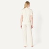 Amazon Essentials Women’s Soft Cotton Modal Short Sleeve T-Shirt and Pant Pajama Set(Ivory)