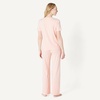 Amazon Essentials Women’s Soft Cotton Modal Short Sleeve T-Shirt and Pant Pajama Set(Light Pink)