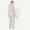 Amazon Essentials Women’s Soft Cotton Modal Short Sleeve T-Shirt and Pant Pajama Set(Medium Grey Heather)