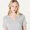 Amazon Essentials Women’s Soft Cotton Modal Short Sleeve T-Shirt and Pant Pajama Set(Medium Grey Heather)
