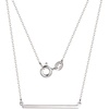 Amazon Essentials Women’s Sterling Silver Horizontal Bar Necklace, 18″