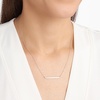 Amazon Essentials Women’s Sterling Silver Horizontal Bar Necklace, 18″