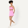 Amazon Essentials Women’s Tennis Skirt with Built-in Shorts(Pink)