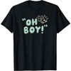Amazon Essentials Men’s Mickey Oh Boy T-Shirt, Black, Small(Black)