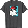 Amazon Essentials Men’s Minnie Boxed Portrait T-Shirt, Black, Small(Dark Heather Grey)