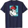Amazon Essentials Men’s Minnie Boxed Portrait T-Shirt, Black, Small(Navy Blue)