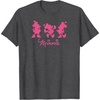 Amazon Essentials Men’s Minnie Silhouette Trio T-Shirt, Black, Small(Dark Heather Grey)