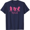 Amazon Essentials Men’s Minnie Silhouette Trio T-Shirt, Black, Small(Navy Blue)