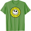 Amazon Essentials Men’s Nightmare Before Christmas Jack Circle Rad To The Bone T-Shirt, Black Graphic Print, Small(Grass Green)