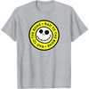 Amazon Essentials Men’s Nightmare Before Christmas Jack Circle Rad To The Bone T-Shirt, Black Graphic Print, Small(Heather Grey)