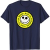 Amazon Essentials Men’s Nightmare Before Christmas Jack Circle Rad To The Bone T-Shirt, Black Graphic Print, Small(Navy Blue)