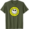 Amazon Essentials Men’s Nightmare Before Christmas Jack Circle Rad To The Bone T-Shirt, Black Graphic Print, Small(Olive Green)