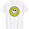 Amazon Essentials Men’s Nightmare Before Christmas Jack Circle Rad To The Bone T-Shirt, Black Graphic Print, Small(White)