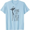 Amazon Essentials Men’s Nightmare Before Christmas Jack Living My Best Life Graphic T-Shirt, White, Small(Baby Blue)