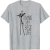 Amazon Essentials Men’s Nightmare Before Christmas Jack Living My Best Life Graphic T-Shirt, White, Small(Heather Grey)