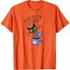 Amazon Essentials Men’s Nightmare Before Christmas Purr-fectly Spooky Cat in the Box T-Shirt, White Graphic Print, Small(Orange)