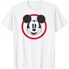 Amazon Essentials Men’s Smiling Mickey in Red Circle T-Shirt, White, Small(White)