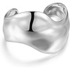 Amazon Essentials Silver Cuff Bracelet for Women – Fine Silver Plated, Chunky Bangle Bracelet