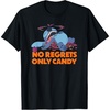 Amazon Essentials Stitch Halloween No Regrets Only Candy T-Shirt(Black)