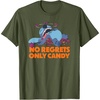 Amazon Essentials Stitch Halloween No Regrets Only Candy T-Shirt(Olive Green)
