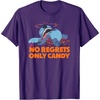 Amazon Essentials Stitch Halloween No Regrets Only Candy T-Shirt(Purple)