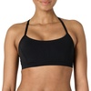 Amazon Essentials Women’s Active FormFlex Buttery Soft Light Support Y-Back Thin Strap Moisture Wicking Yoga Sports Bra(Black)