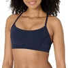 Amazon Essentials Women’s Active FormFlex Buttery Soft Light Support Y-Back Thin Strap Moisture Wicking Yoga Sports Bra(Navy)