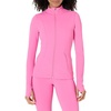 Amazon Essentials Women’s Active FormFlex Buttery Soft Slim Fit Quarter Zip Long Sleeve Pullover Jacket, Moisture Wicking(Pink)