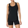 Amazon Essentials Women’s Active Soft Cotton Modal Jersey Knit Scoop Neck Racerback Relaxed Fit Lightweight Yoga Tank Top(Black)
