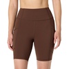 Amazon Essentials Women’s Active Total Train High Waist 7″ Gym Workout Biker Shorts with Pockets(Rich Hazel)