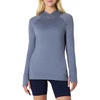 Amazon Essentials Women’s Athletic Soft Performance Lightweight Long Sleeve Pullover Hoodie Workout Top(Space Dye Slate)
