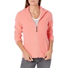 Amazon Essentials Women’s Classic-Fit Full-Zip Polar Soft Fleece Jacket, Outerwear Coat with Cuffs (Available in Plus Size)(Bright Coral)
