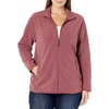 Amazon Essentials Women’s Classic-Fit Full-Zip Polar Soft Fleece Jacket, Outerwear Coat with Cuffs (Available in Plus Size)(Burgundy Heather)