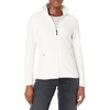 Amazon Essentials Women’s Classic-Fit Full-Zip Polar Soft Fleece Jacket, Outerwear Coat with Cuffs (Available in Plus Size)(Ivory)
