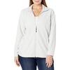 Amazon Essentials Women’s Classic-Fit Full-Zip Polar Soft Fleece Jacket, Outerwear Coat with Cuffs (Available in Plus Size)(Light Grey Heather)