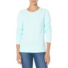 Amazon Essentials Women’s Fleece Crewneck Long Sleeve Pullover Sweatshirt (Available in Plus Size)(Bright Aqua)