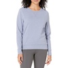 Amazon Essentials Women’s Fleece Crewneck Long Sleeve Pullover Sweatshirt (Available in Plus Size)(Light Indigo Heather)