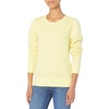 Amazon Essentials Women’s Fleece Crewneck Long Sleeve Pullover Sweatshirt (Available in Plus Size)(Light Yellow)