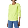 Amazon Essentials Women’s Fleece Crewneck Long Sleeve Pullover Sweatshirt (Available in Plus Size)(Lime Green)