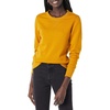 Amazon Essentials Women’s Fleece Crewneck Long Sleeve Pullover Sweatshirt (Available in Plus Size)(Mustard Yellow)
